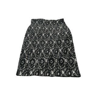 Max studio  Black Lace Skirt